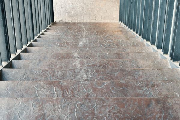 Concrete Stair Stamping in Gilroy
