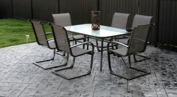 Backyard Concrete Stamping in Gilroy